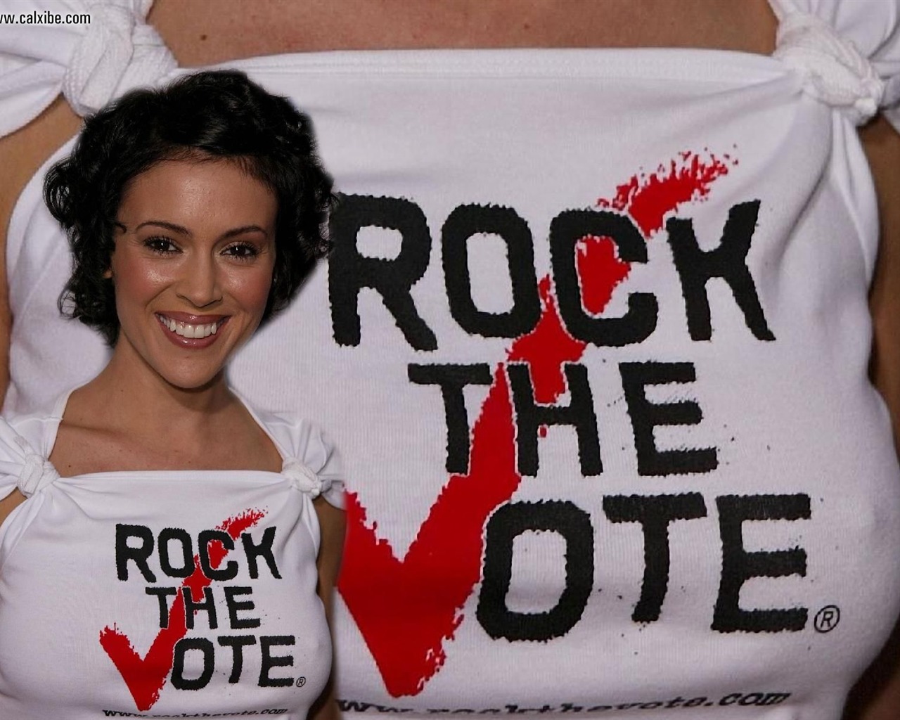 Alyssa Milano krásnou tapetu (2) #26 - 1280x1024