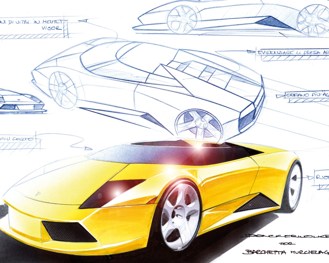 Lamborghini Murcielago Roadster - 2004 兰博基尼43 - 1280x1024