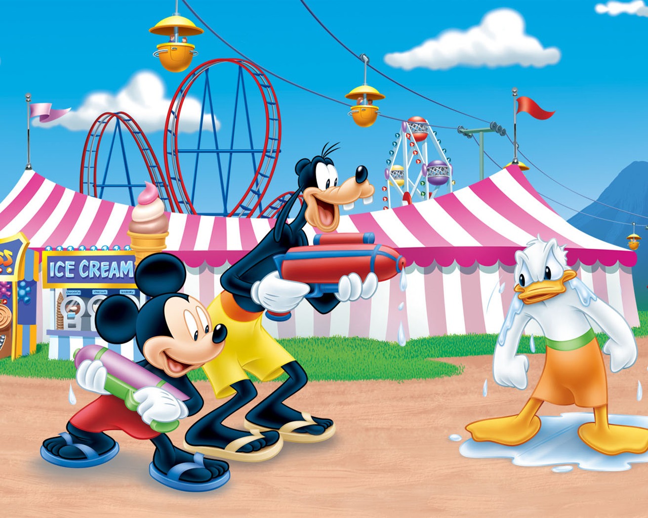Disney-Zeichentrickfilm Mickey Wallpaper (1) #9 - 1280x1024