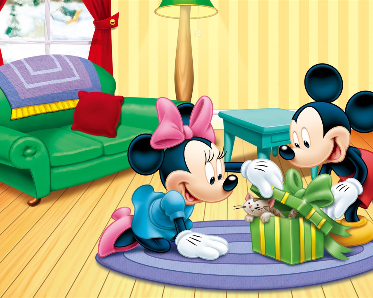 Fondo de pantalla de dibujos animados de Disney Mickey (2) #12 - 1280x1024