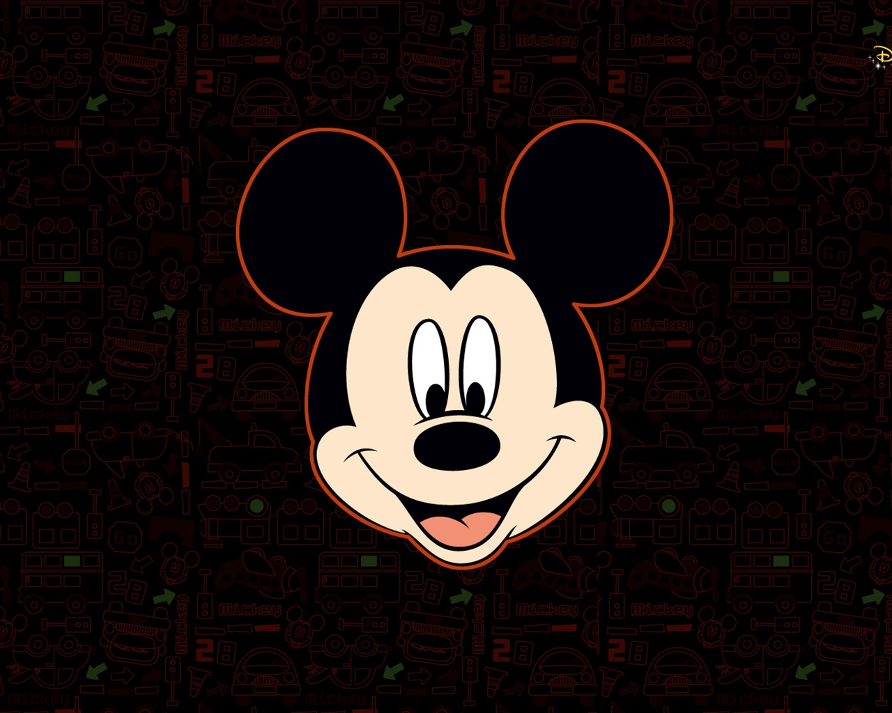 Fondo de pantalla de dibujos animados de Disney Mickey (2) #16 - 1280x1024