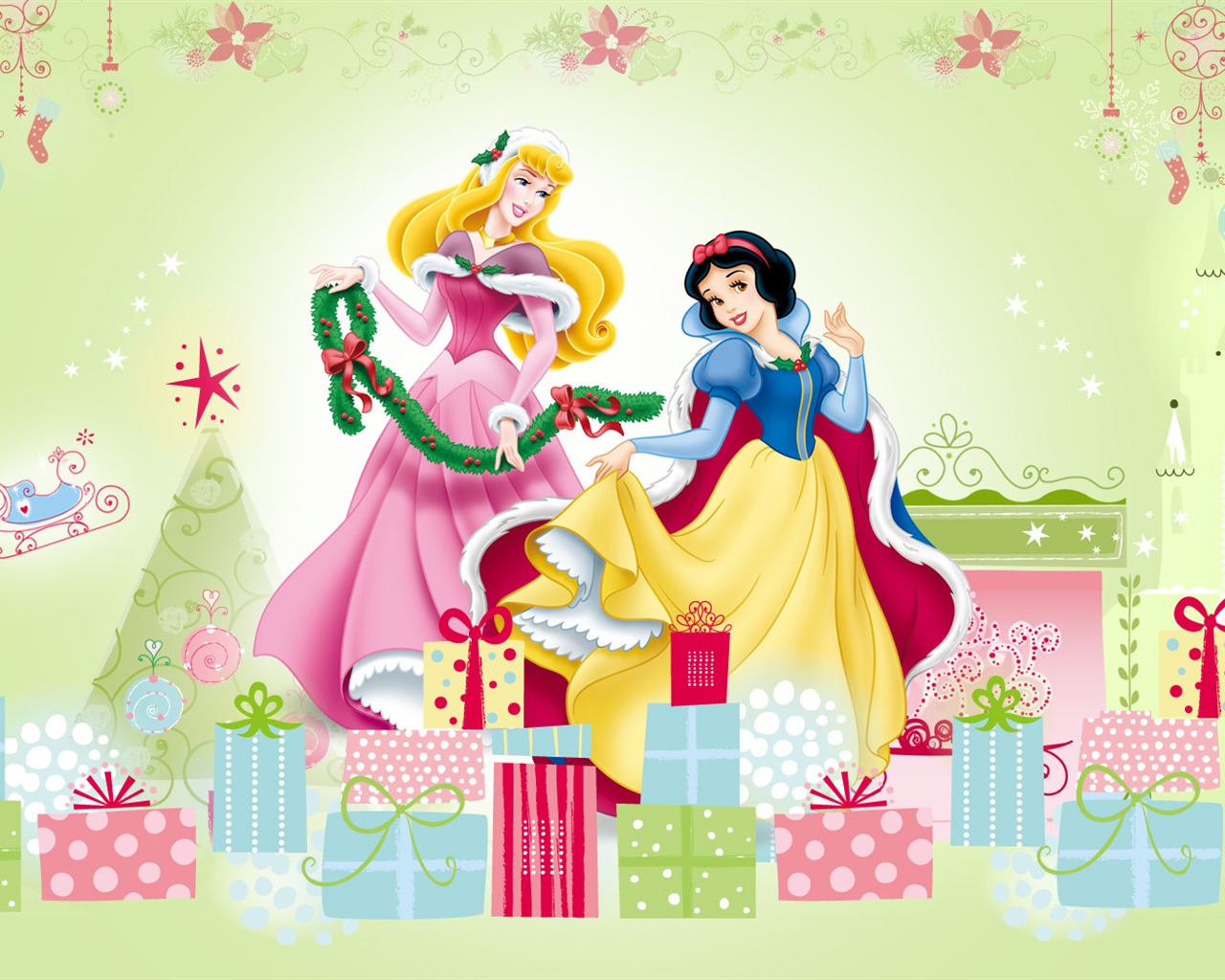 Princezna Disney karikatury tapety (1) #1 - 1280x1024
