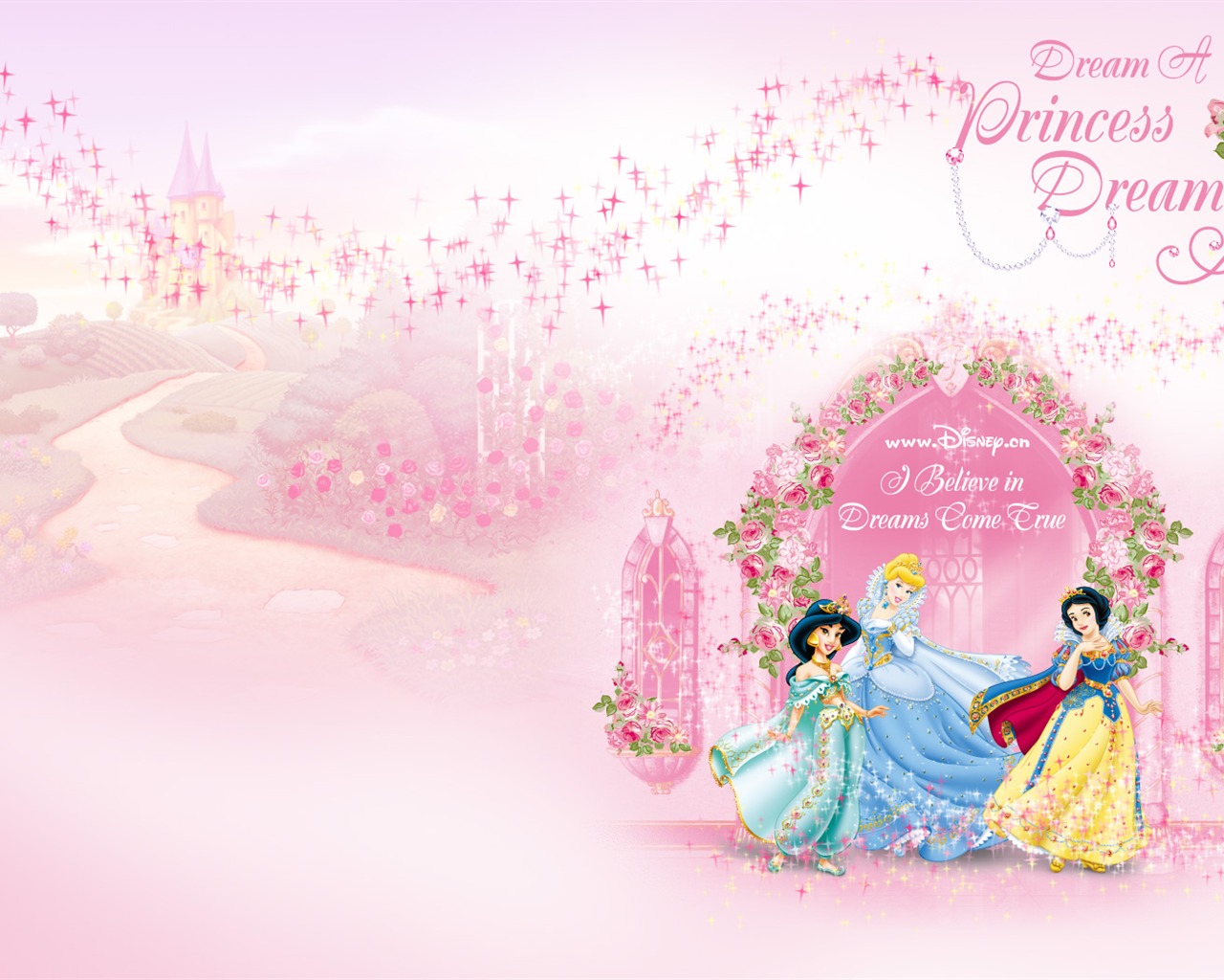 Princezna Disney karikatury tapety (1) #2 - 1280x1024