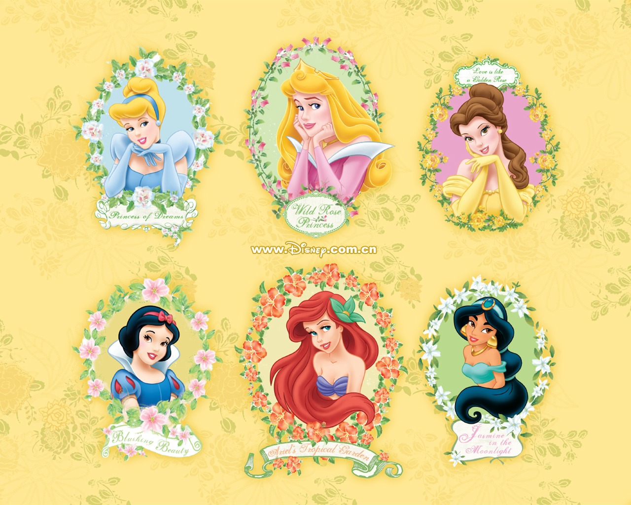 Princezna Disney karikatury tapety (1) #10 - 1280x1024