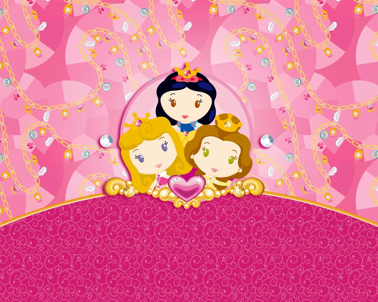 Princess Disney cartoon wallpaper (2) #7 - 1280x1024