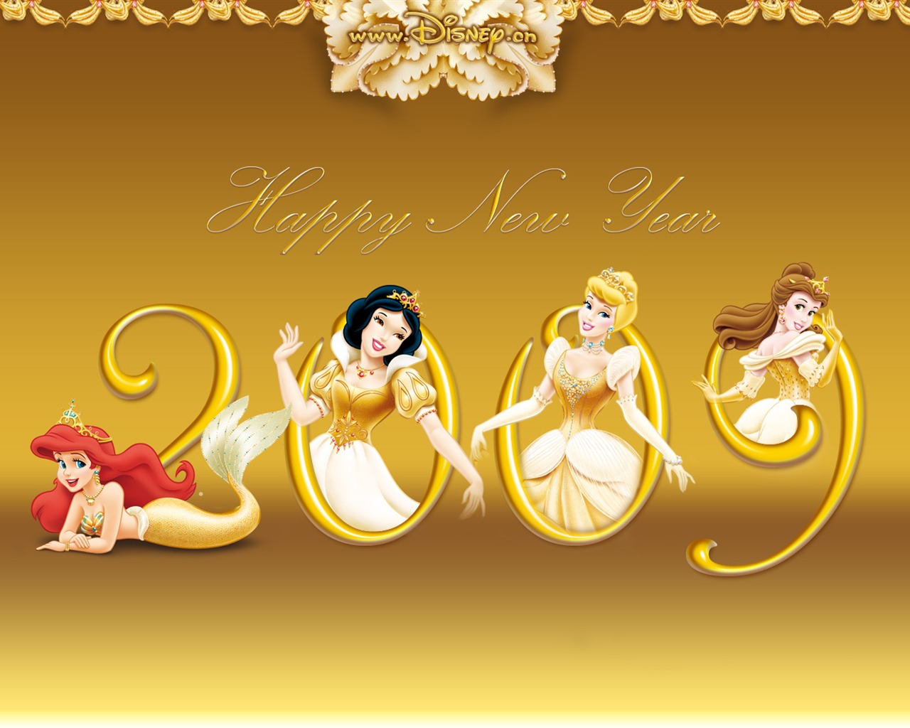 Princess Disney cartoon wallpaper (2) #8 - 1280x1024