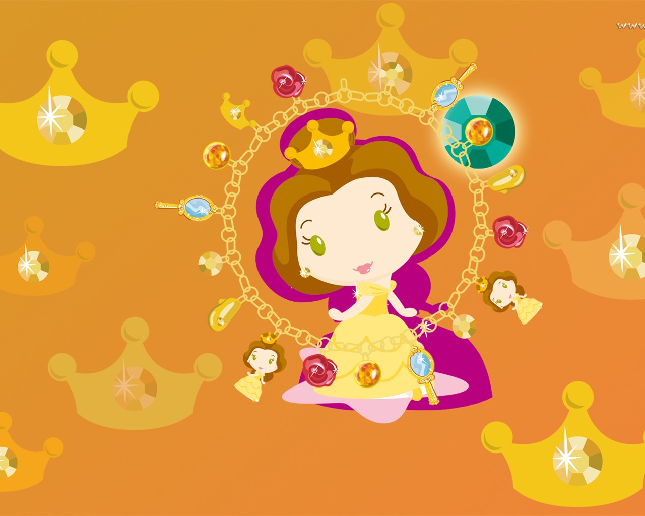 Princezna Disney karikatury tapety (2) #12 - 1280x1024