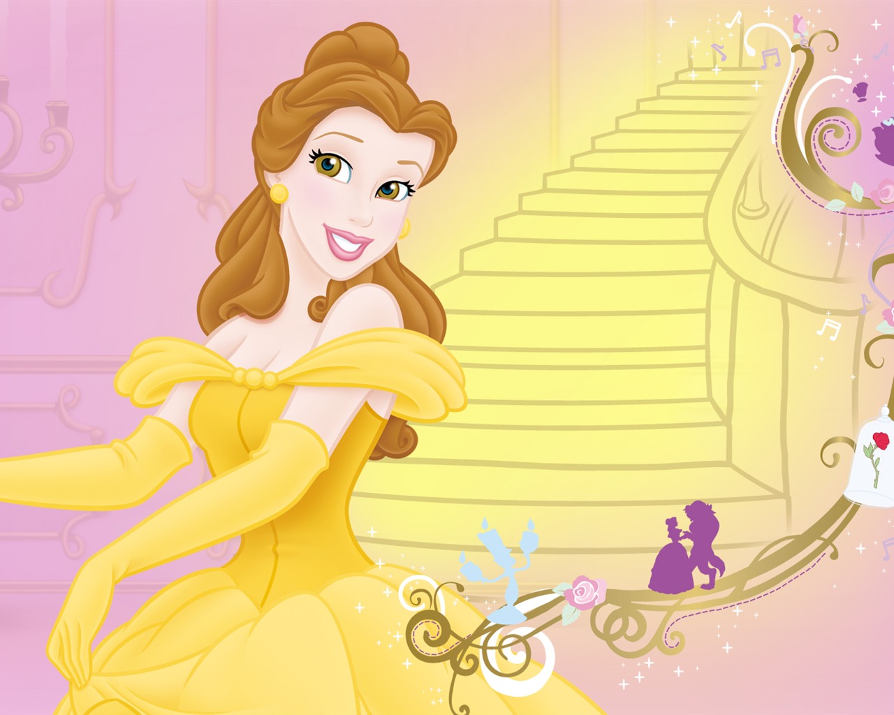 Princesa Disney de dibujos animados fondos de escritorio (3) #12 - 1280x1024