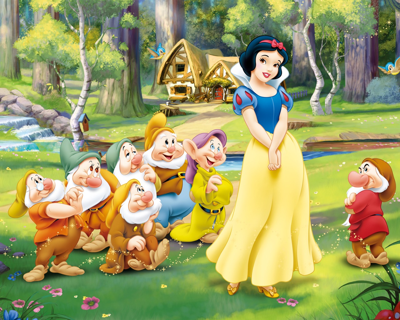 Princezna Disney karikatury tapety (4) #1 - 1280x1024