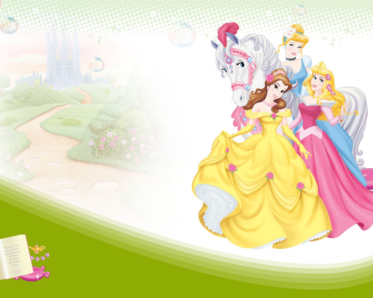 Princezna Disney karikatury tapety (4) #2 - 1280x1024