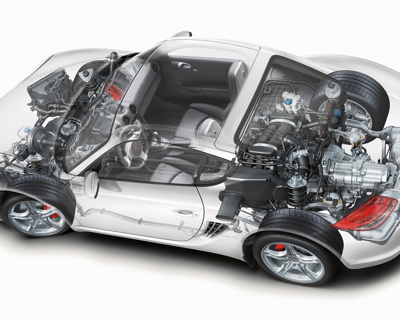 Porsche Cayman S - 2009 HD tapetu #27 - 1280x1024