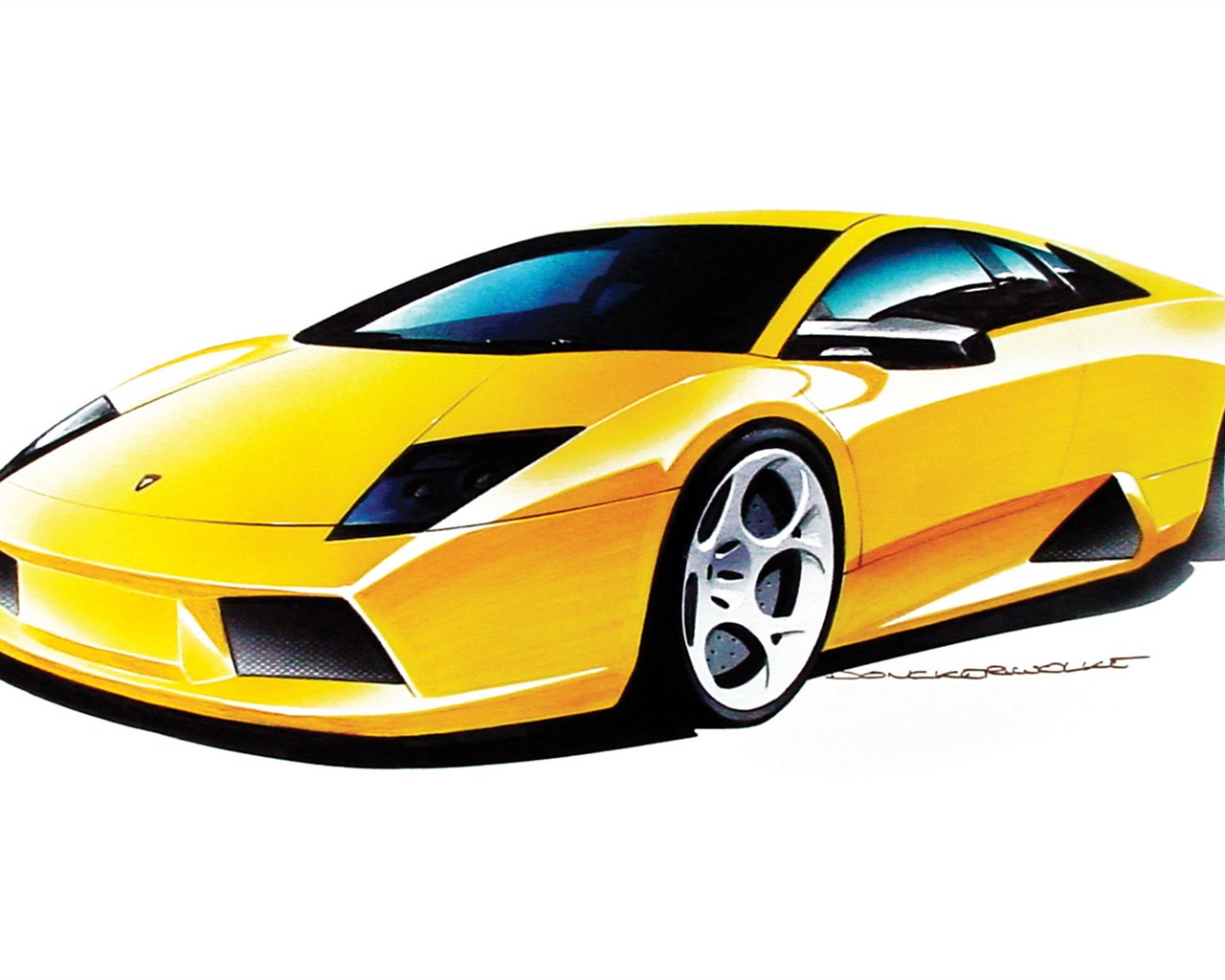 Lamborghini Murcielago - 2001 HD tapetu (2) #44 - 1280x1024