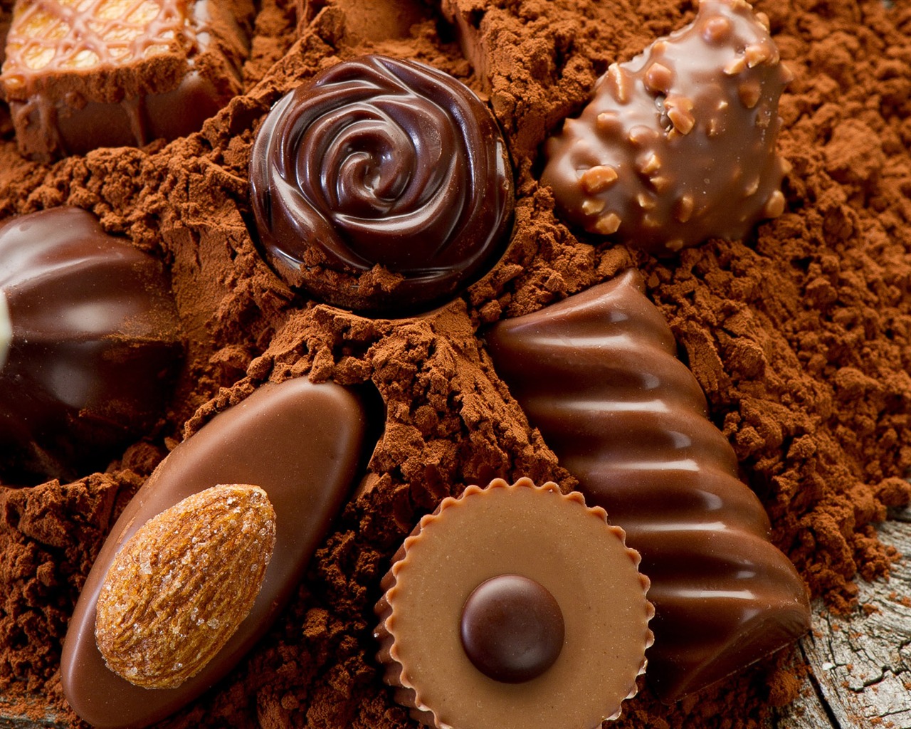 Chocolate close-up wallpaper (2) #18 - 1280x1024