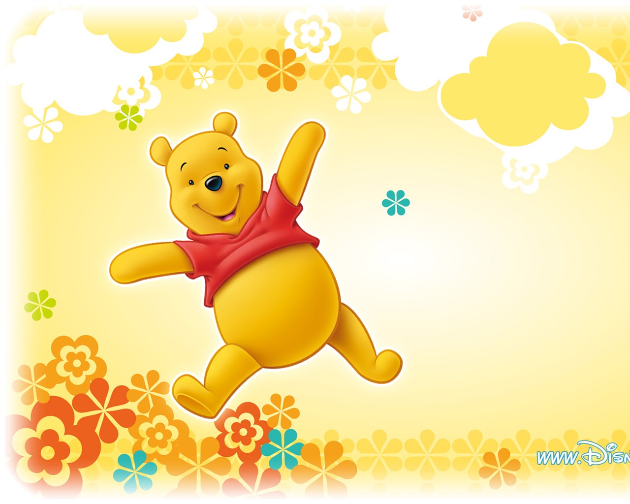 Walt Disney de dibujos animados de Winnie the Pooh fondo de pantalla (1) #11 - 1280x1024