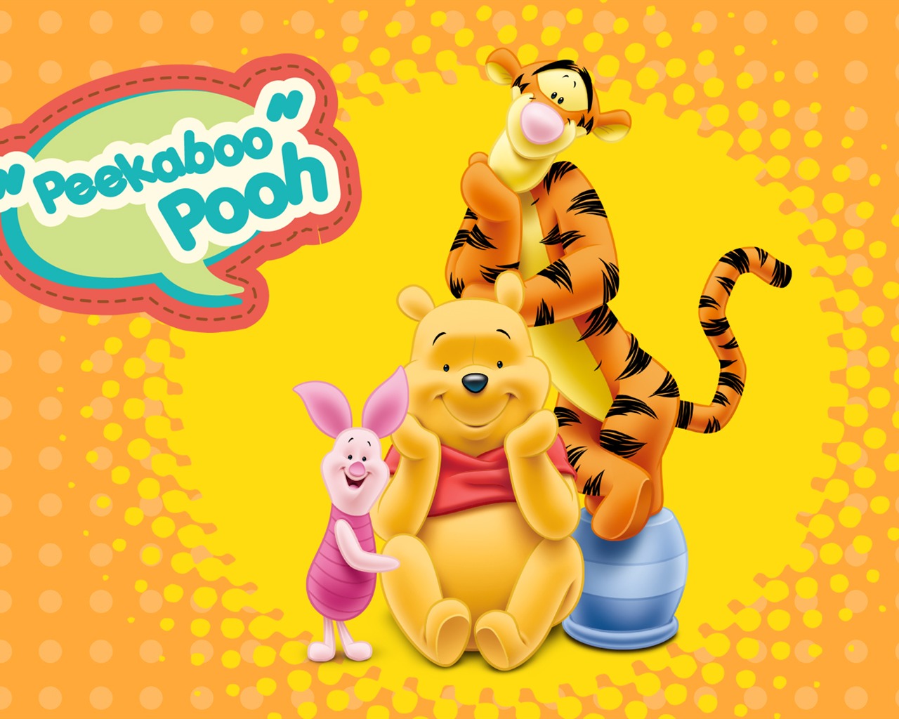 Walt Disney cartoon Winnie the Pooh wallpaper (1) #12 - 1280x1024