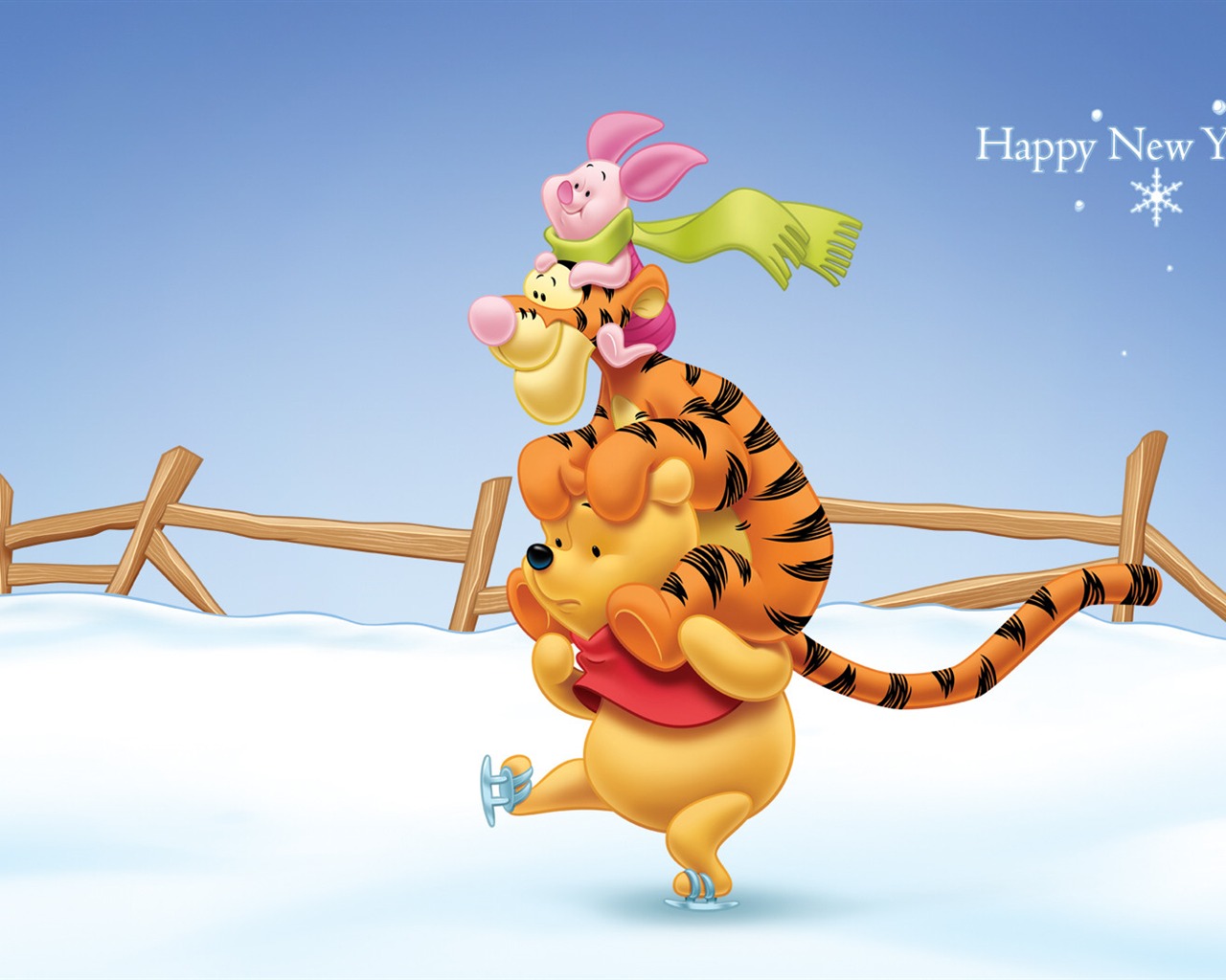 Walt Disney cartoon Winnie the Pooh wallpaper (2) #2 - 1280x1024