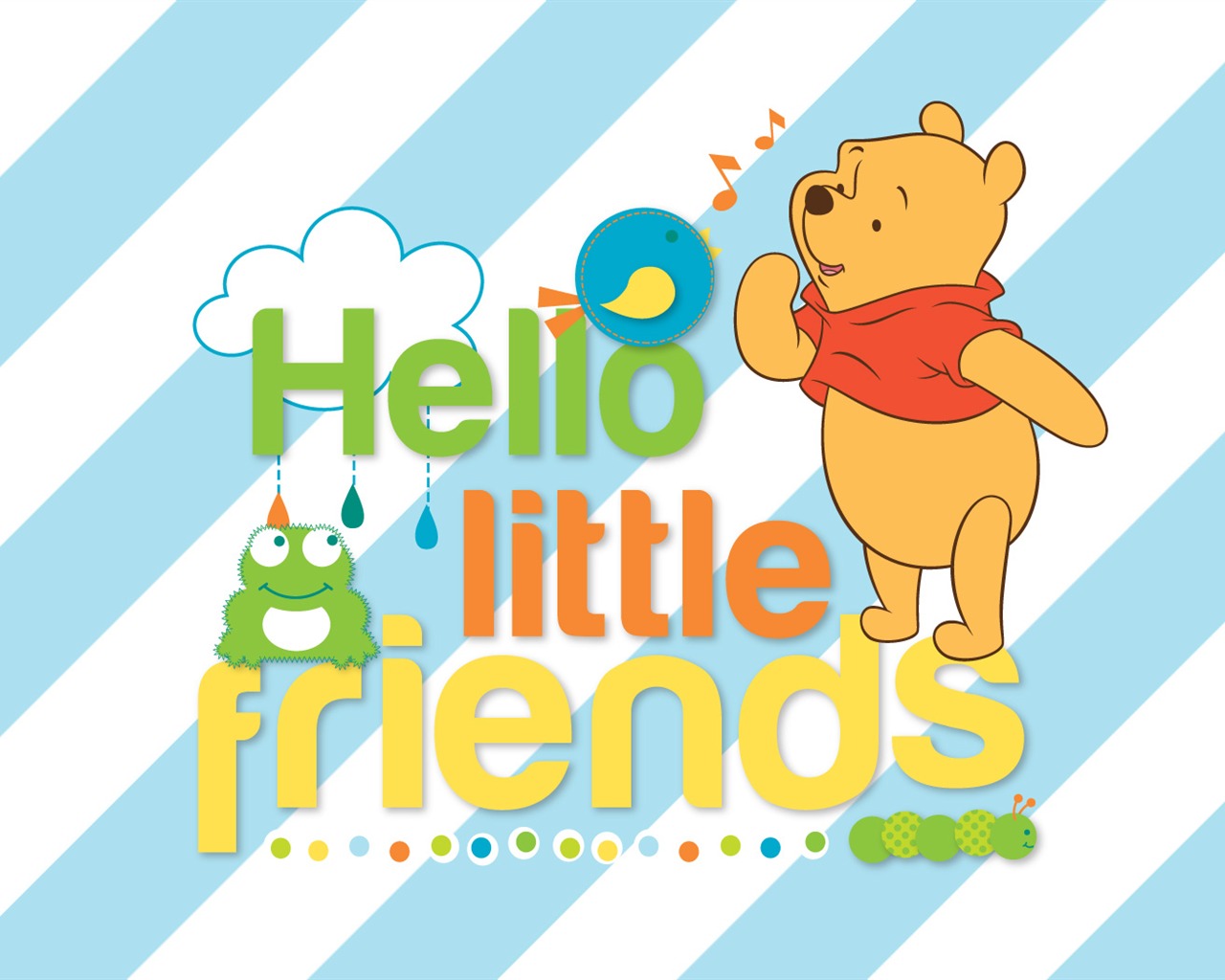 Walt Disney cartoon Winnie the Pooh wallpaper (2) #6 - 1280x1024