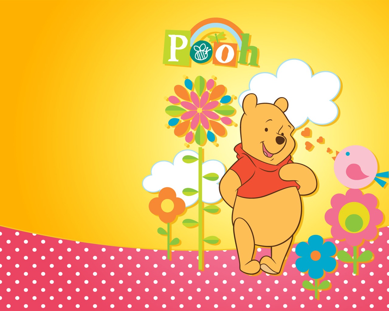 Walt Disney cartoon Winnie the Pooh wallpaper (2) #7 - 1280x1024