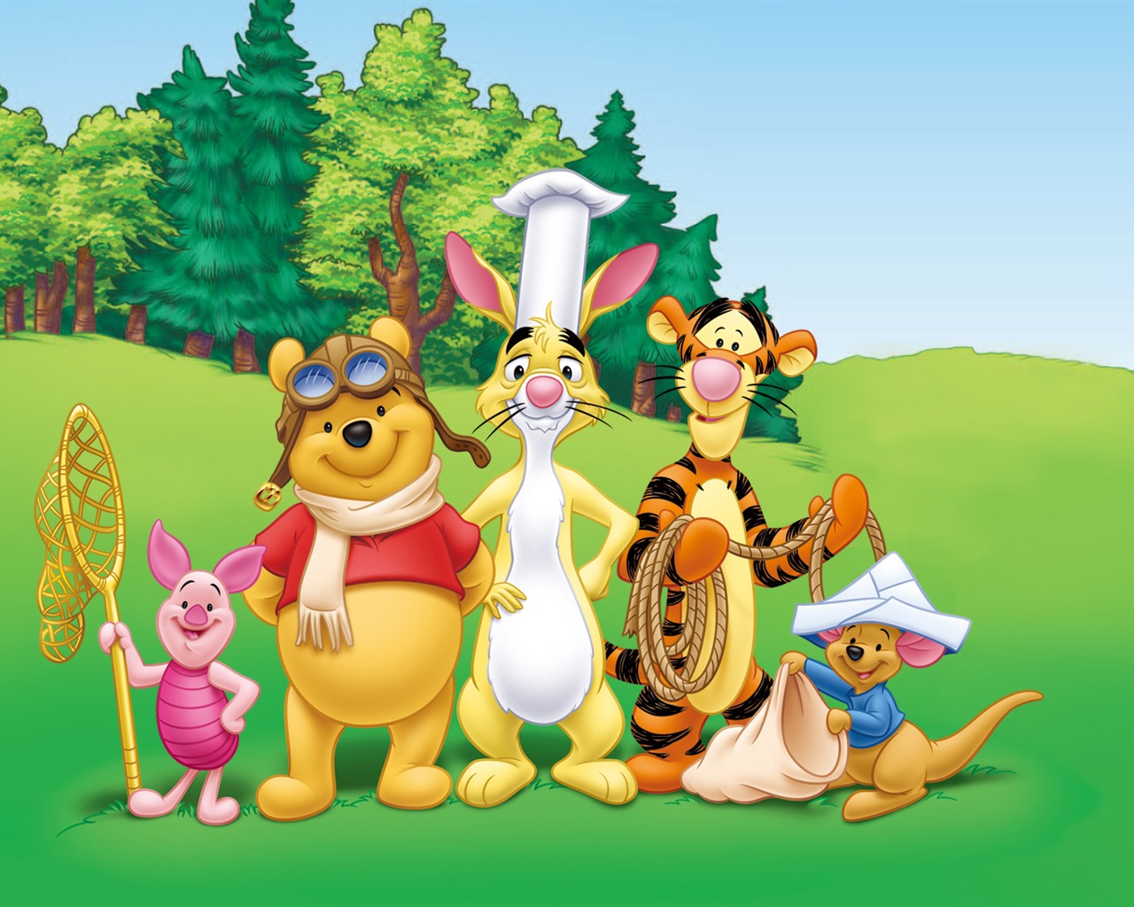 Walt Disney Zeichentrickfilm Winnie the Pooh Tapete (2) #19 - 1280x1024