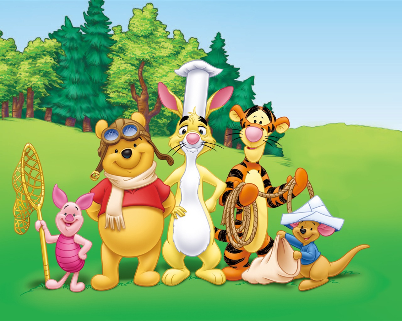 Walt Disney cartoon Winnie the Pooh wallpaper (2) #19 - 1280x1024