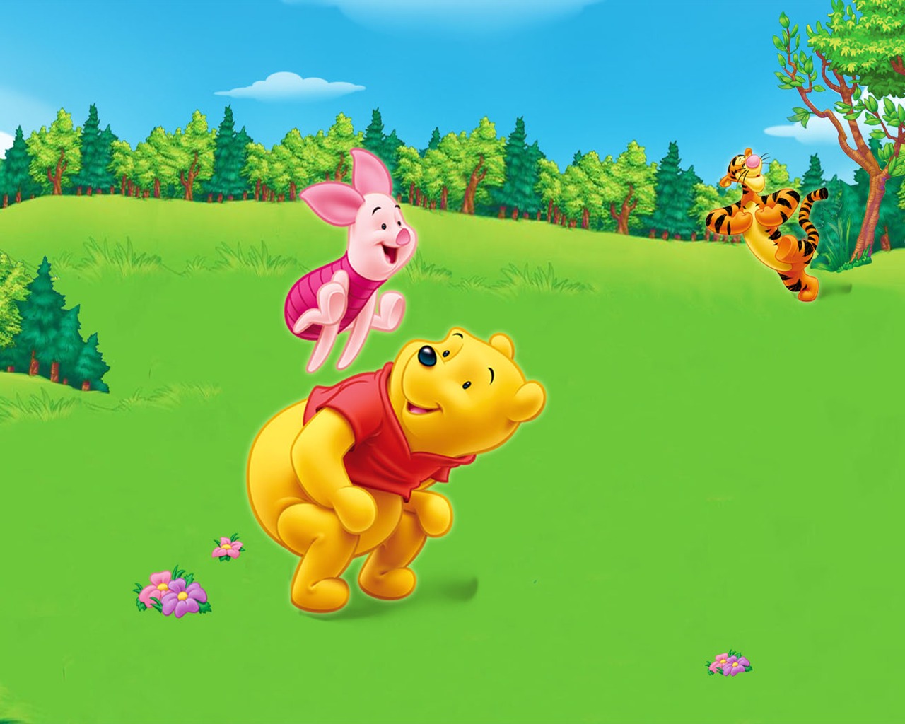 Walt Disney cartoon Winnie the Pooh wallpaper (2) #23 - 1280x1024