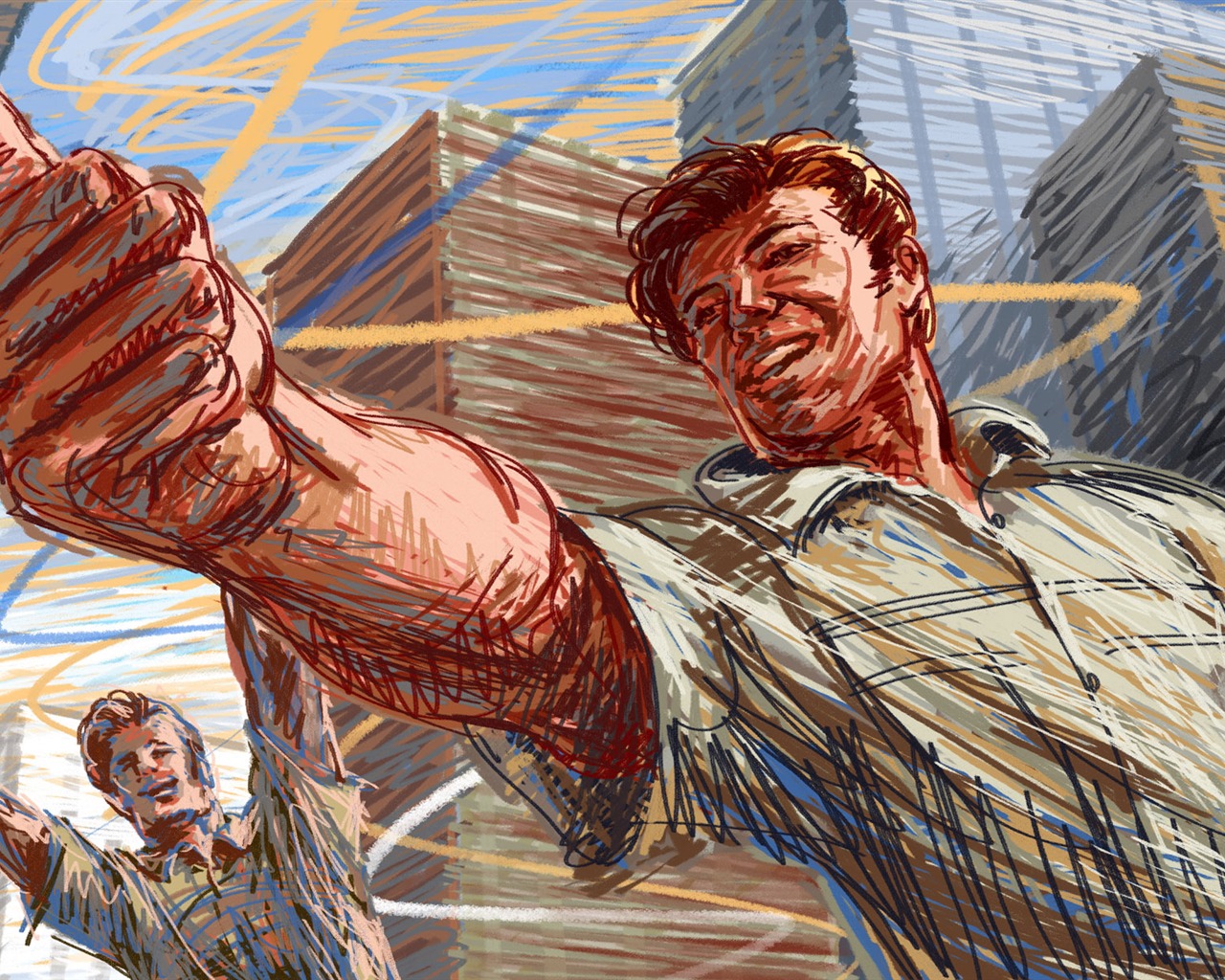 Living hand-painted wallpaper widescreen (2) #15 - 1280x1024