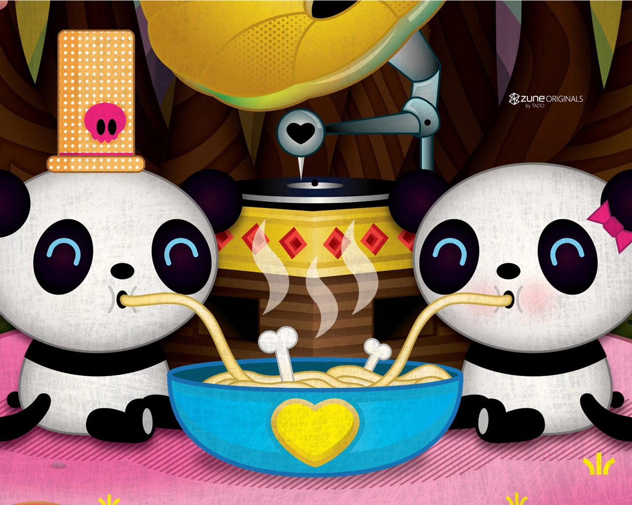 ZUNE Cartoon tapety #9 - 1280x1024