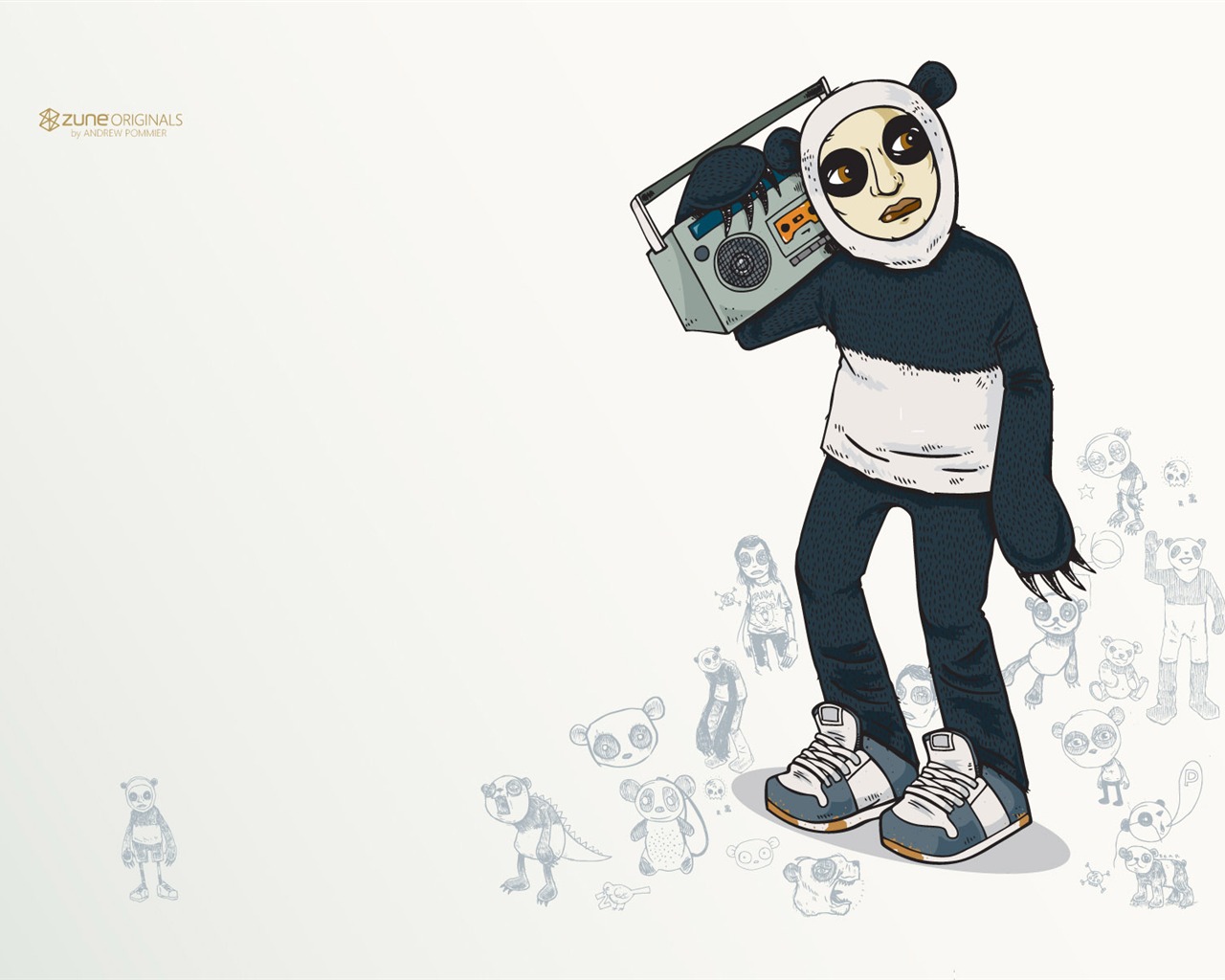 ZUNE Cartoon tapety #16 - 1280x1024