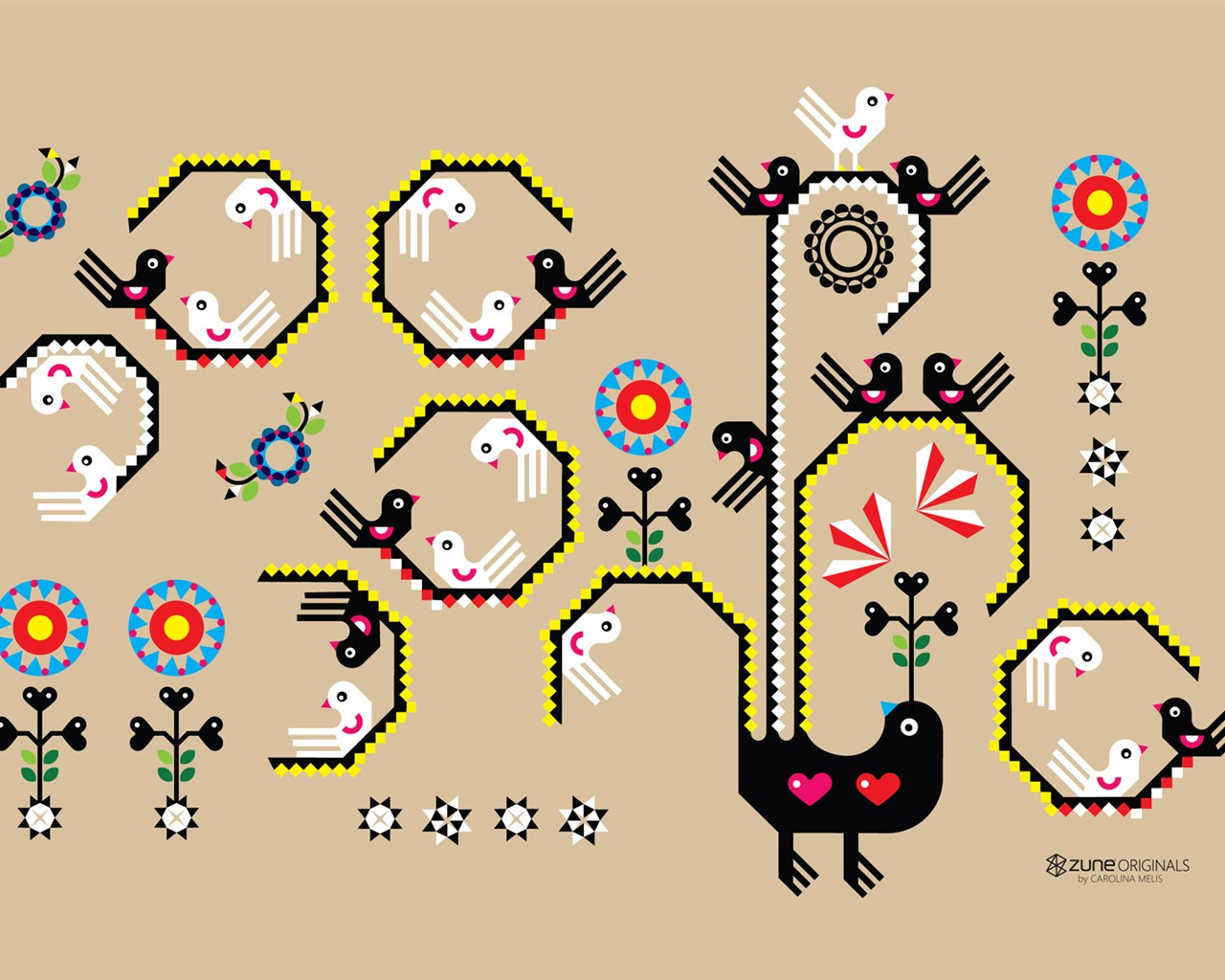 ZUNE 卡通壁紙 #19 - 1280x1024