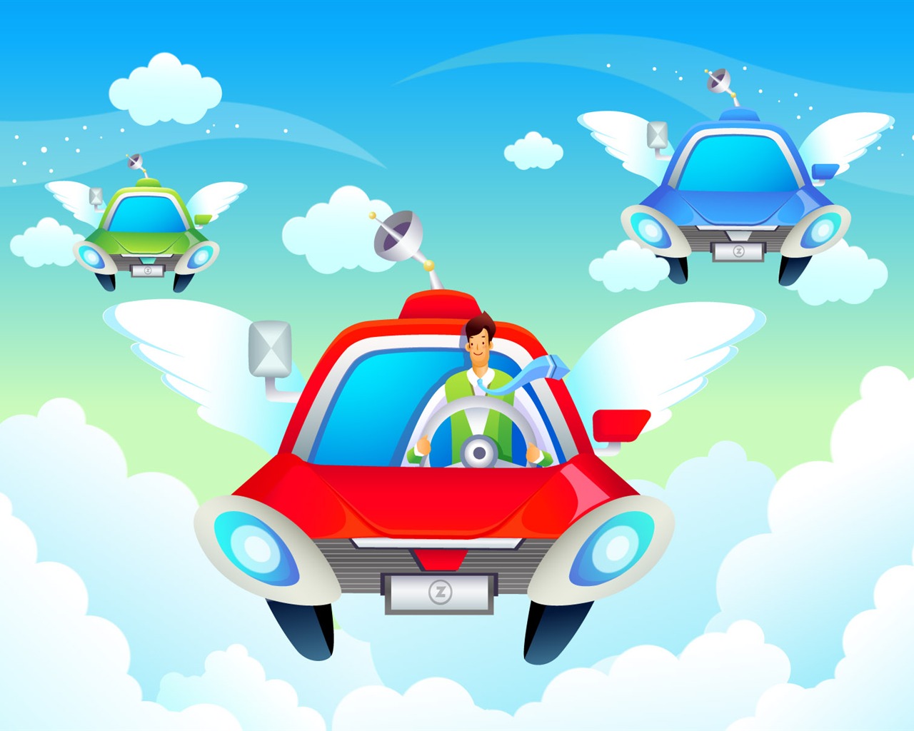 Vector cartoon wallpaper business meaning (1) #15 - 1280x1024