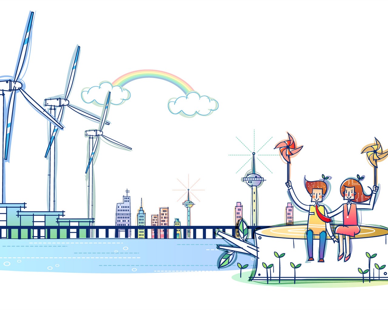 Vector Technology imagine wallpaper (1) #12 - 1280x1024
