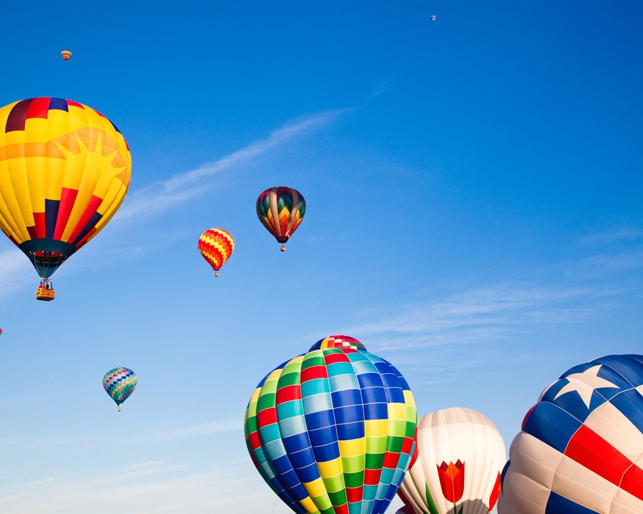 Colorful ballons à air chaud fond d'écran (1) #4 - 1280x1024