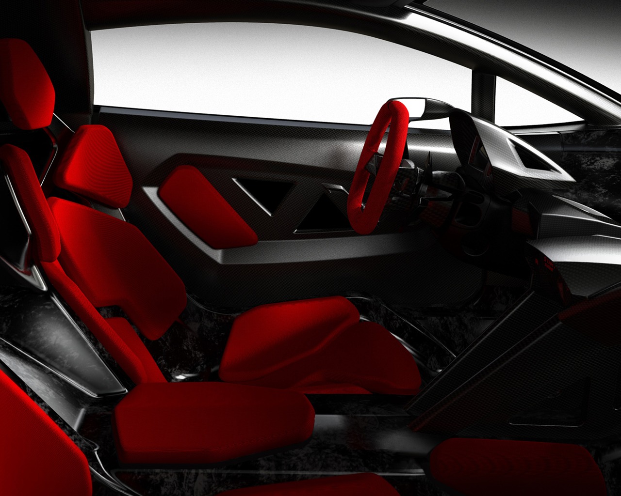 Concept Car Lamborghini Sesto Elemento - 2010 蘭博基尼 #6 - 1280x1024