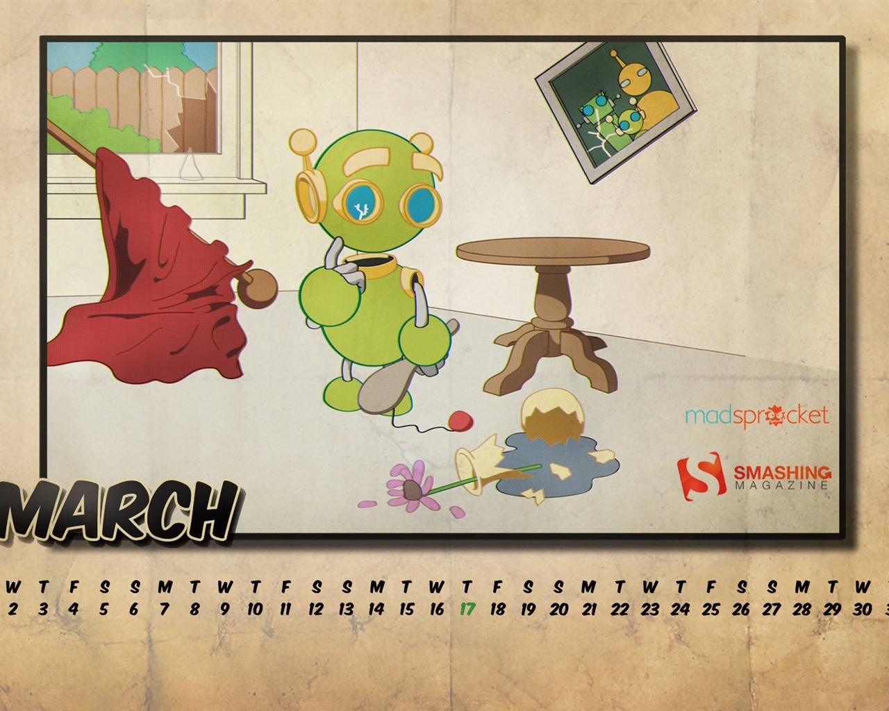 March 2011 Calendar Wallpaper #19 - 1280x1024