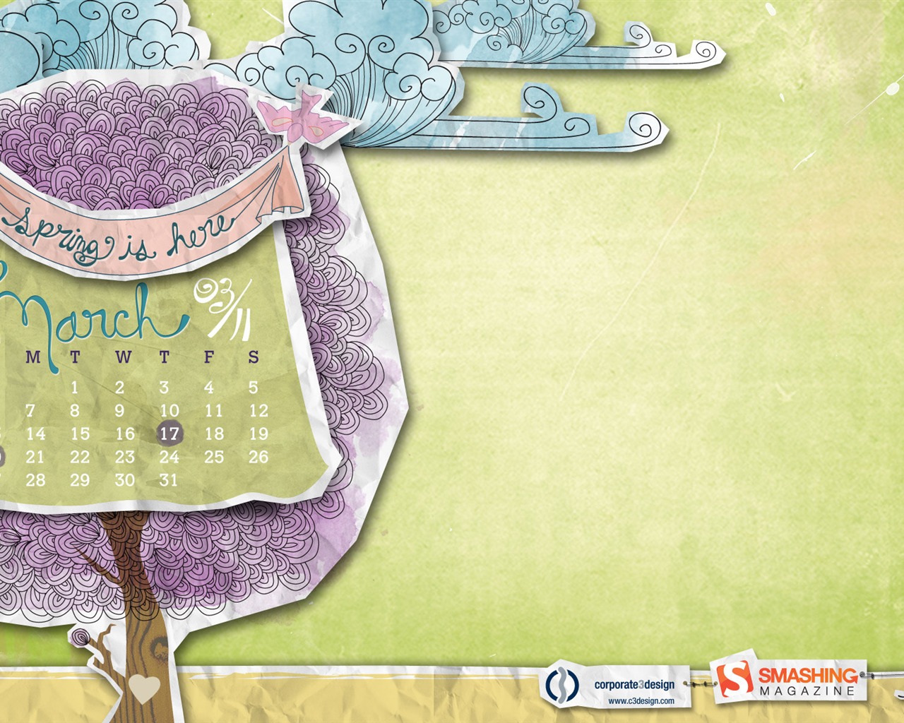 March 2011 Calendar Wallpaper #21 - 1280x1024