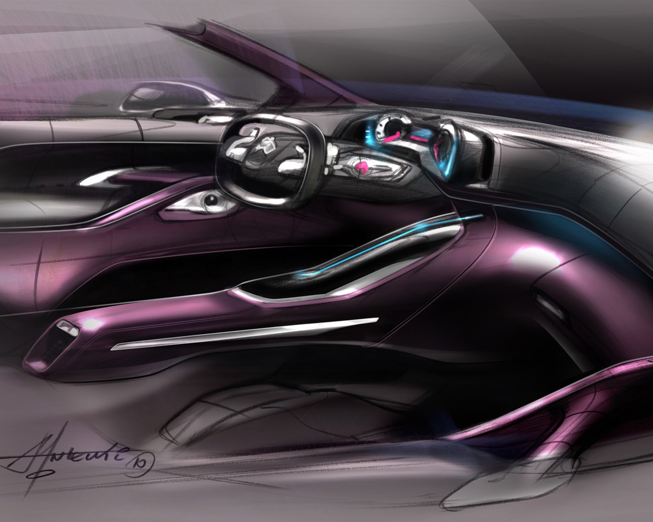 Concept Car Peugeot HR1 - 2010 HD Wallpaper #33 - 1280x1024