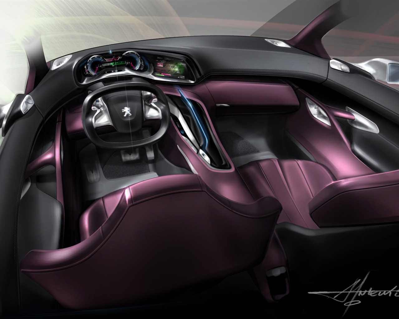 Concept Car Peugeot HR1 - 2010 HD wallpaper #34 - 1280x1024