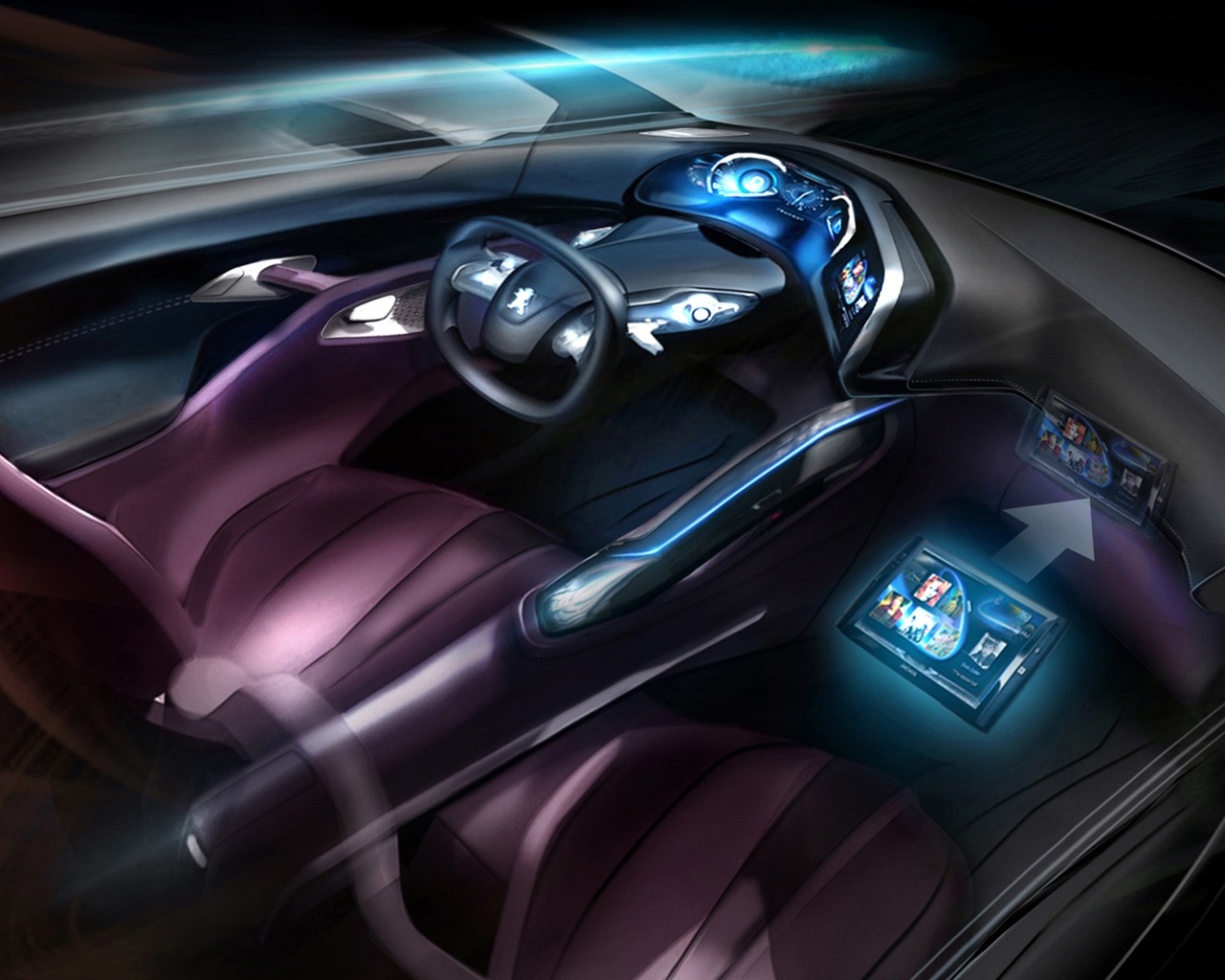Concept Car Peugeot HR1 - 2010 HD tapetu #35 - 1280x1024