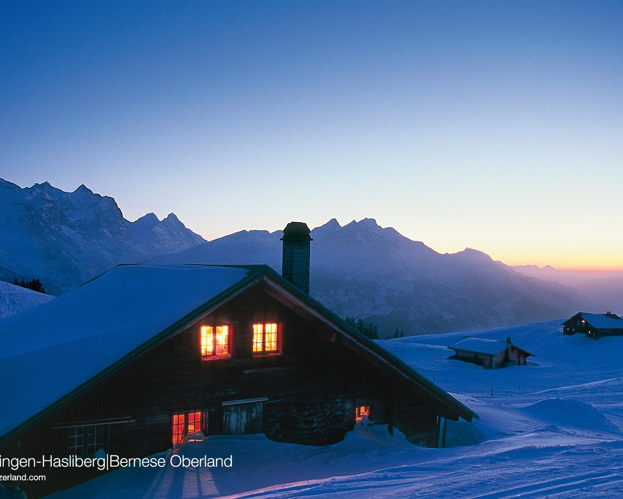 Swiss winter snow wallpaper #16 - 1280x1024