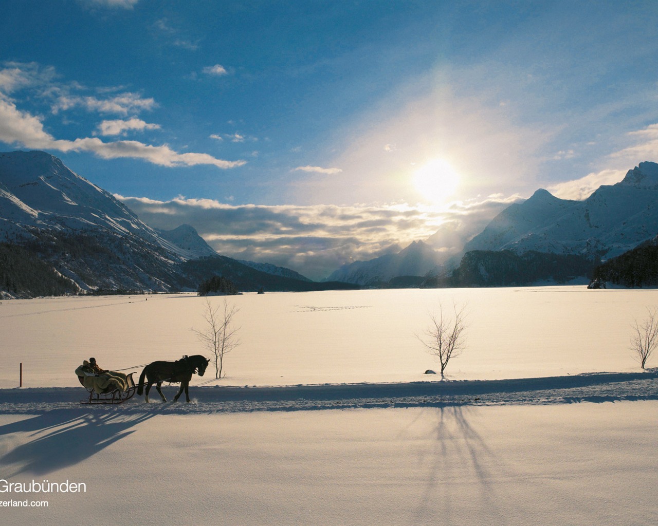 Swiss winter snow wallpaper #20 - 1280x1024