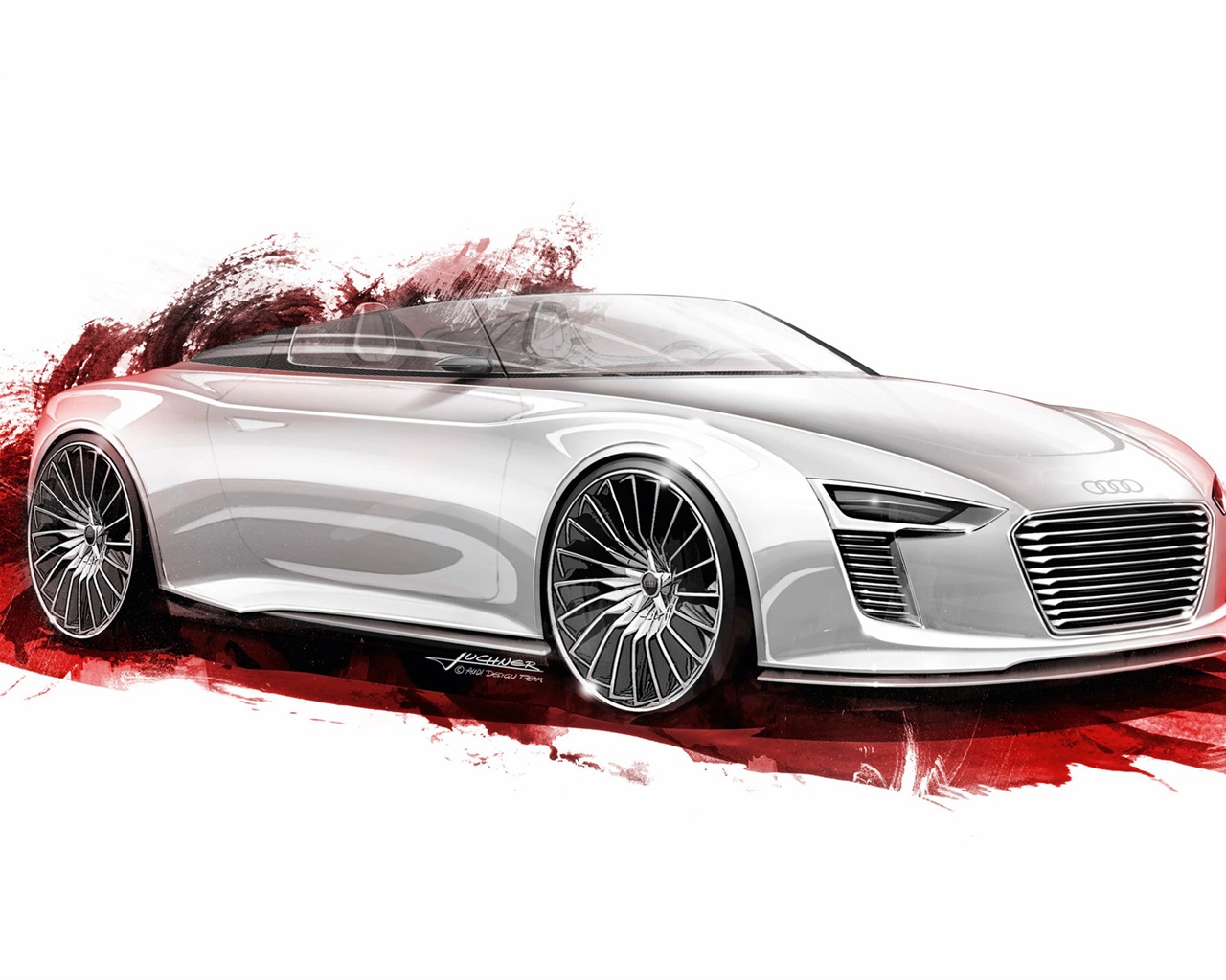 Concept Car Audi e-tron Spyder - 2010 HD tapetu #28 - 1280x1024