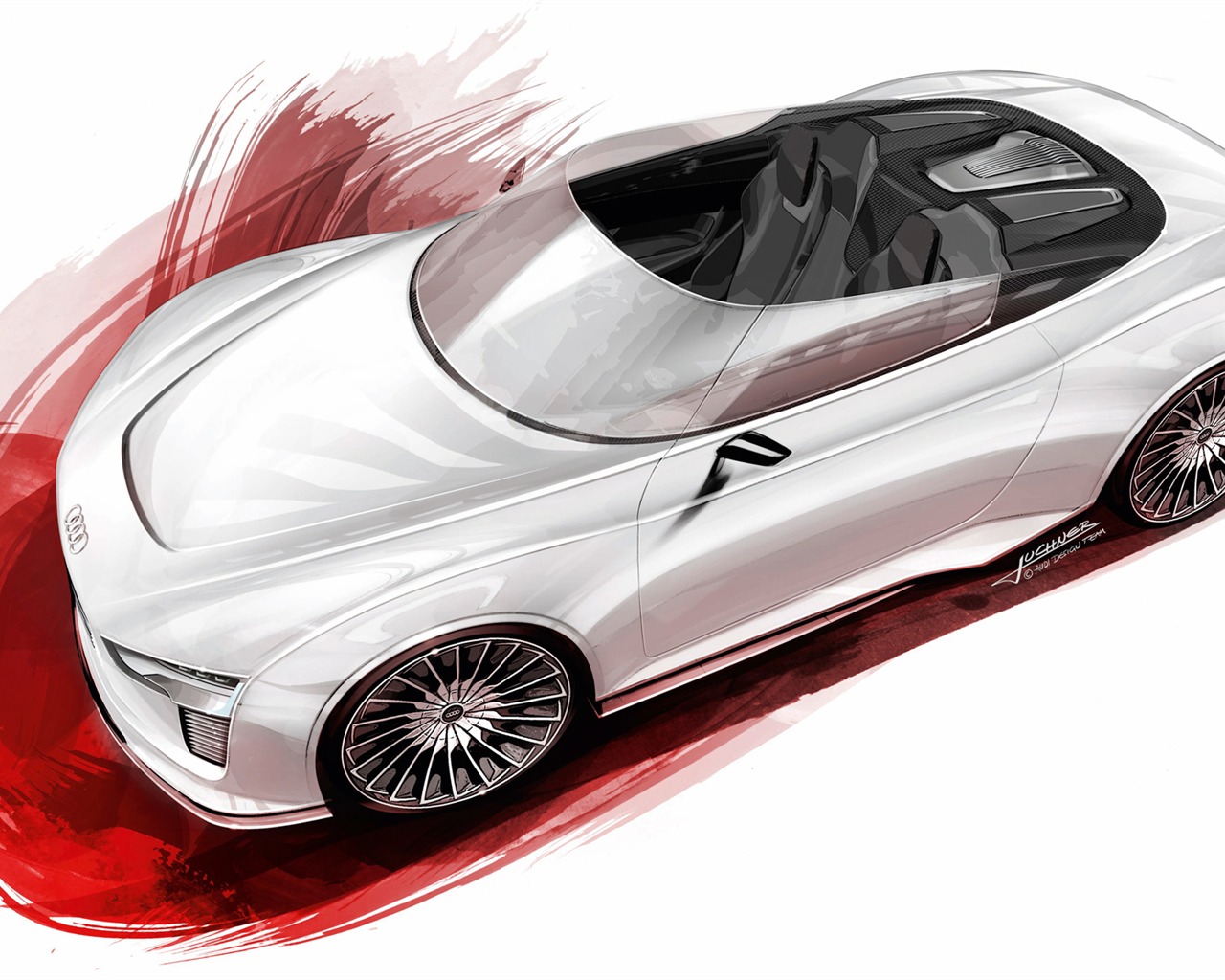 Concept Car Audi e-tron Spyder - 2010 HD tapetu #31 - 1280x1024