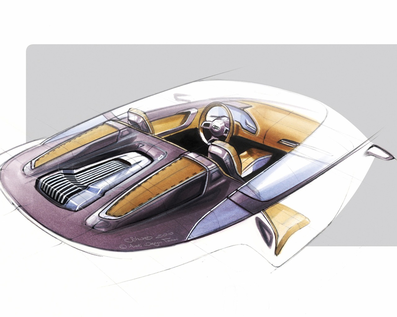 Concept Car Audi e-tron Spyder - 2010 HD tapetu #36 - 1280x1024