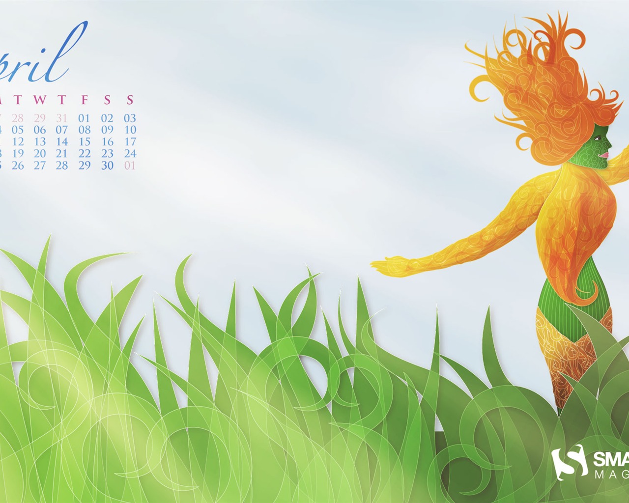 April 2011 Calendar Wallpaper (1) #11 - 1280x1024