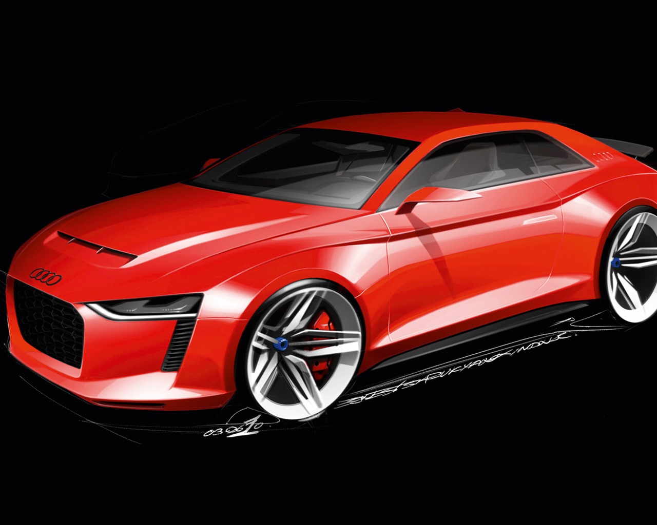 Concept Car Audi quattro - 2010 HD tapetu #23 - 1280x1024