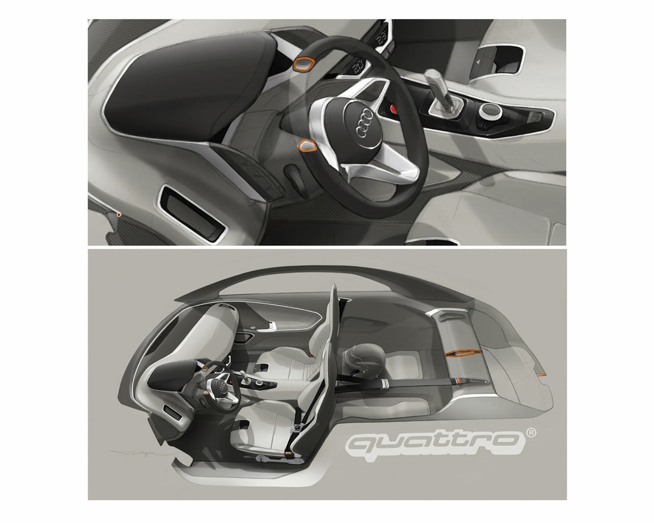 Concept Car Audi quattro - 2010 HD Wallpaper #32 - 1280x1024