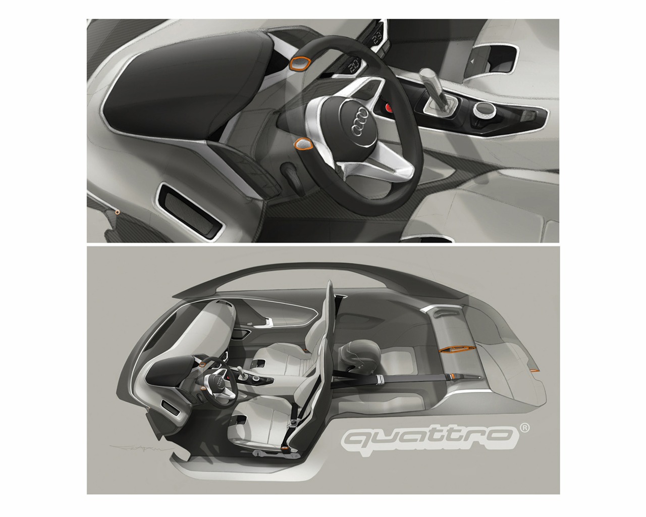 Concept Car Audi quattro - 2010 HD wallpaper #32 - 1280x1024