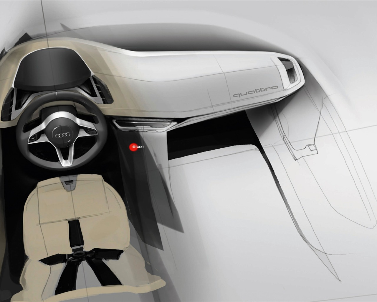 Concept Car Audi quattro - 2010 奧迪 #34 - 1280x1024