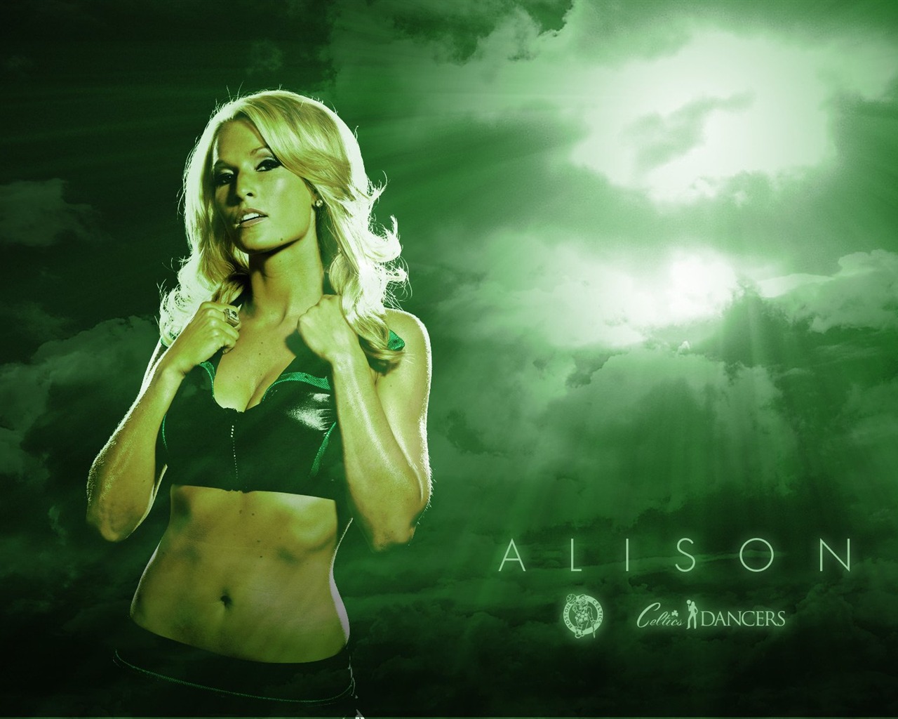 NBA 2010-11 season, the Celtics cheerleaders wallpaper #2 - 1280x1024