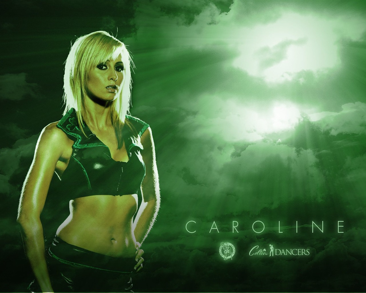 NBA 2010-11 období, Celtics cheerleaders tapetu #7 - 1280x1024